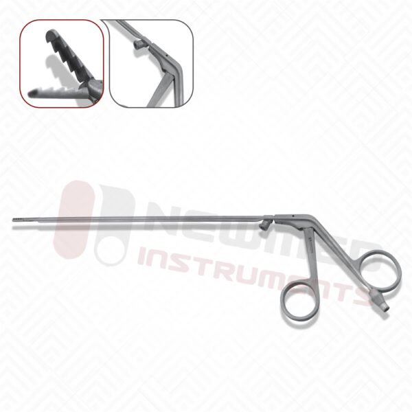 Steiner Laryngoforce II Grasping Forceps Aligator Jaws – with suction tube