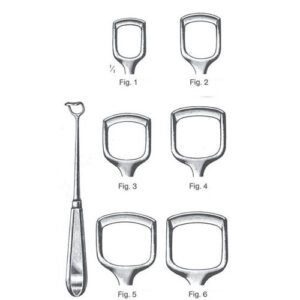Adenoid Curette (Handle Only Japanese Steel) Fig. 1