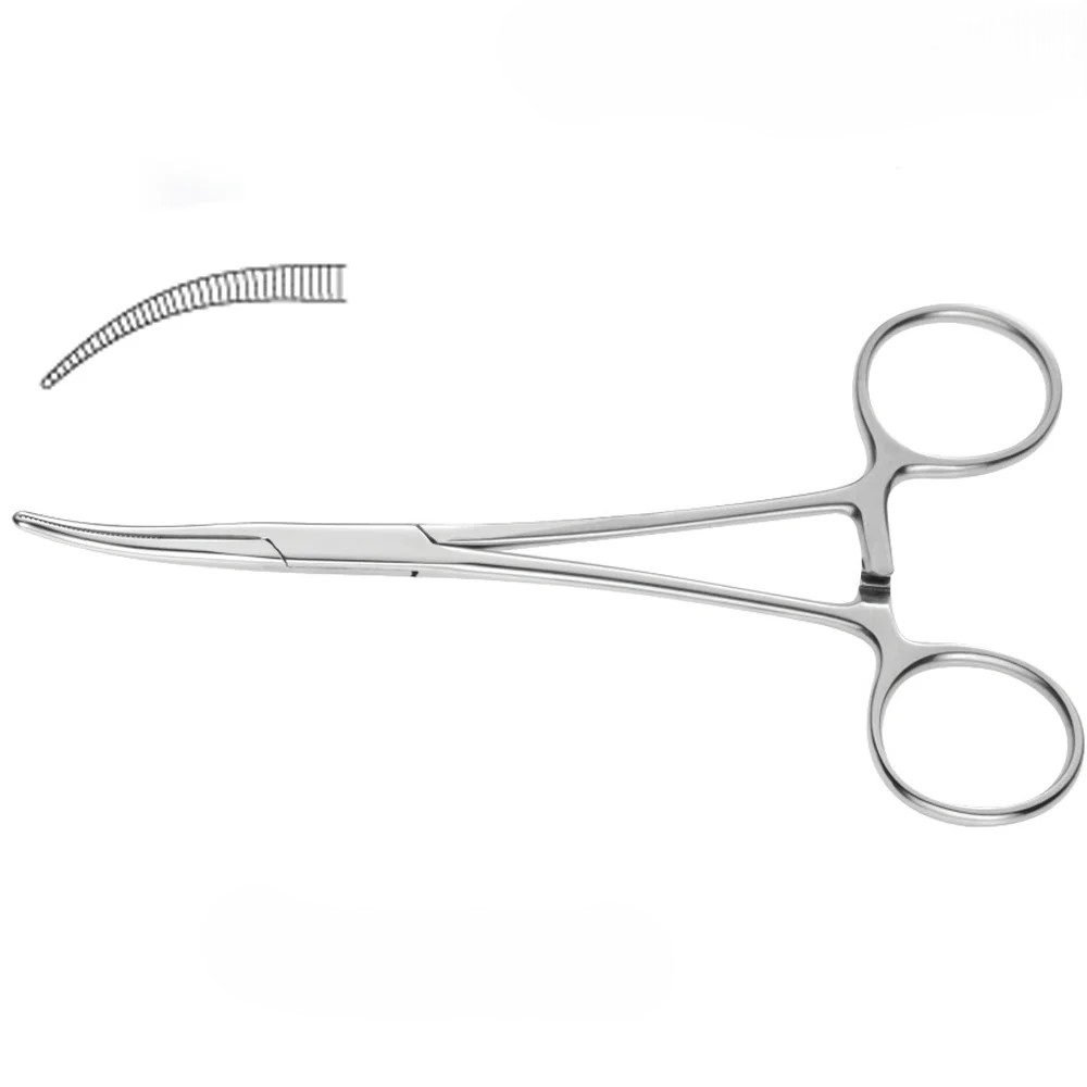 Kelly Hemostatic Forceps, curved