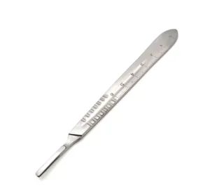 SCALPEL HANDLE NO.4 WITH SCALE 1PC