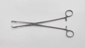 Schroeder Tenaculum, straight, 2 prong