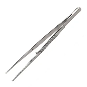 Tissue Forceps, 1x2 teeth, delicate with guide pin