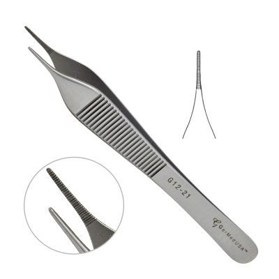 Adson Dressing Forceps 5inch Serrated 1pcs