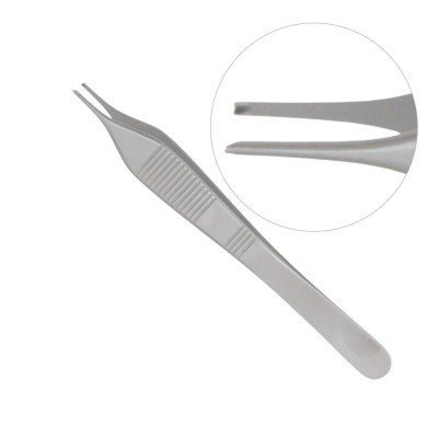 Adson Tissue Forceps 5inch 1x2 Teeth 1pcs