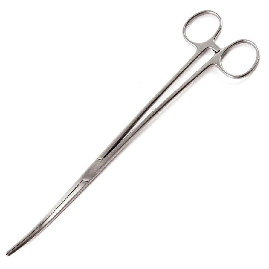 Bozeman Uterine Dressing Forceps Curved 10inch 1pcs