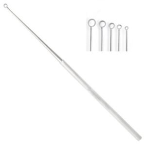 Buck Ear Curette 5.5 inch Straight Sharp Size 1 (2.5mm) 1pcs