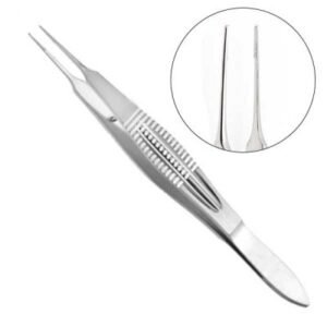 Castroviejo Suture Forceps 4inch 1x2 0.5mm Teeth 1pc