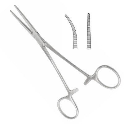Crile Rankin Hemostatic Forceps Curved 6 1by4 inch 6pcs
