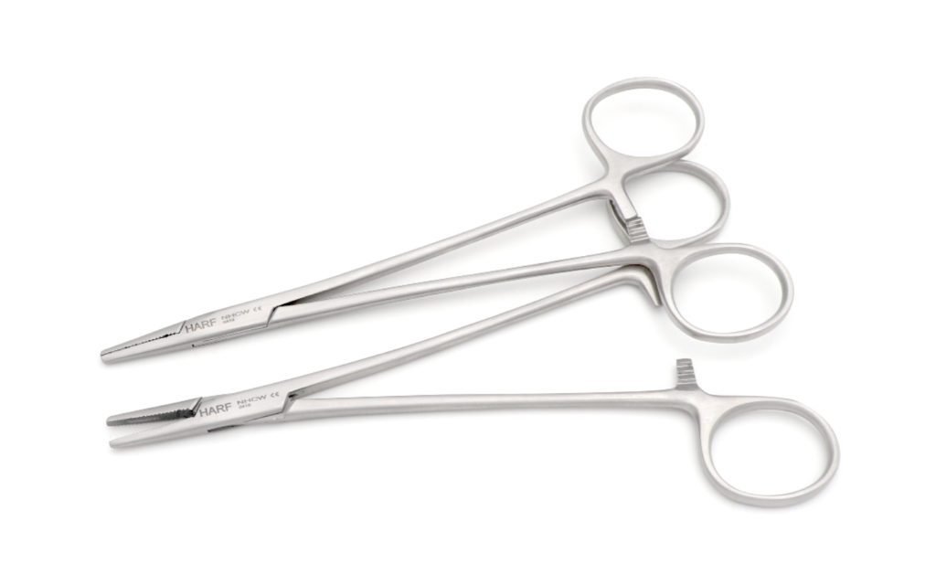 Crile Wood Needle Holder 6inch Serrated 1pcs