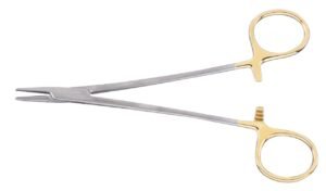 Crile Wood Needle Holder Tungsten Carbide Jaws Serrated 6inch 1pcs