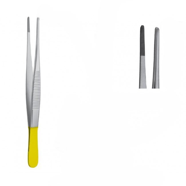 DRESSING FORCEPS 16CM TC 1PC