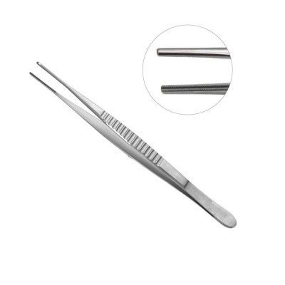 Debakey Vascular Tissue Forceps 1.5mm wide Tips 8inch 2pcs