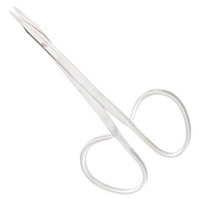 Eye Suture Scissors Curved Pointed Blades 1pc
