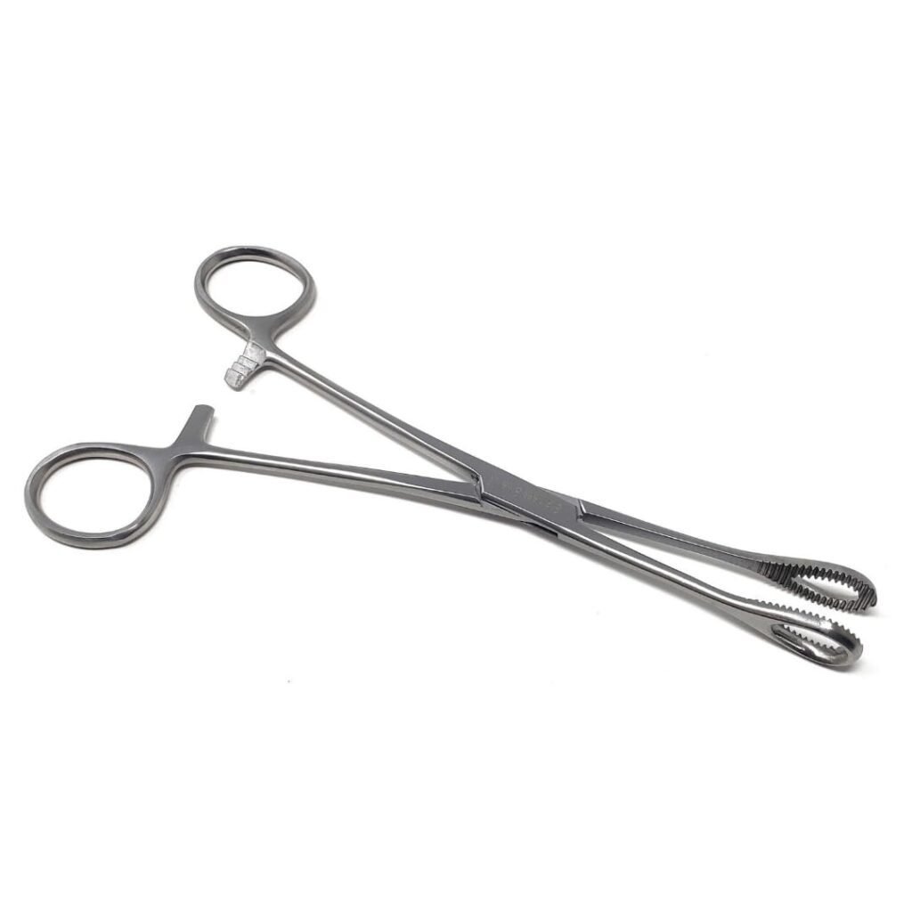 Foerster Sponge Forceps Straight 9.5inch Serrated Jaws 6pcs