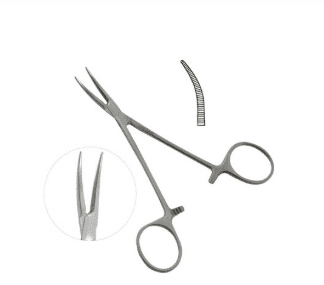 Halstead Mosquito Micro Forceps Very Delicate Pattern Curved 5 inch 6pcs