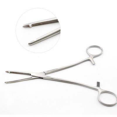Heaney Hysterectomy Forceps Heavy Double Tooth 8inch 2pc