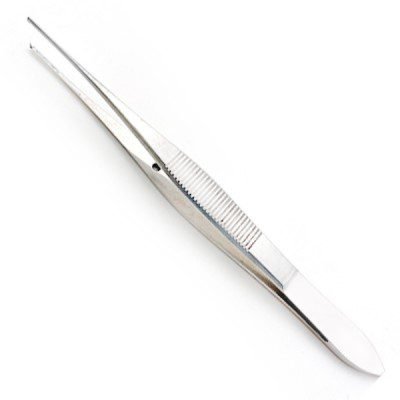 Iris Forceps 4inch 1x2 Teeth Standard Straight Pattern 1pc
