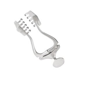Jansen Wagner Retractor 5x5 Sharp Prongs Self Adjusting Size 5 inch 1pc