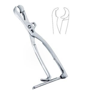 Lambotte Bone Holding Forcep 10 1 2inch Swivel Head Adjustable Jaw With Ratchet 1pc