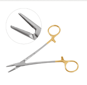 Mayo Hegar Needle Holder Serrated 7inch Tungsten Carbide 1pcs