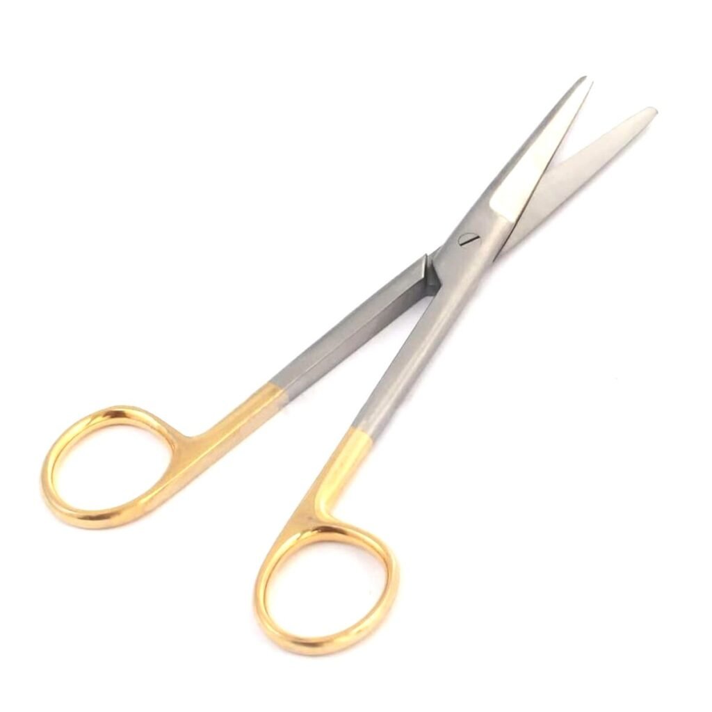 Mayo Scissors Curved Supercut + TC Serrated Blade 1 Pcs