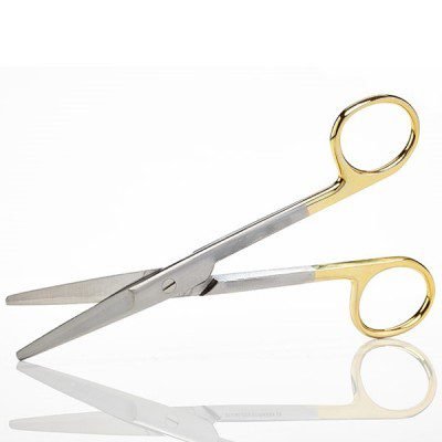 Mayo Scissors Tungsten Carbide Curved 6 3by4 inch 1pc