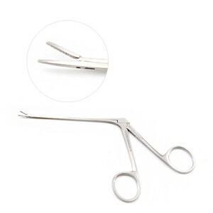 Micro Alligator Ear Forceps 3 inch Shaft Serrated 0.8mm 1pcs