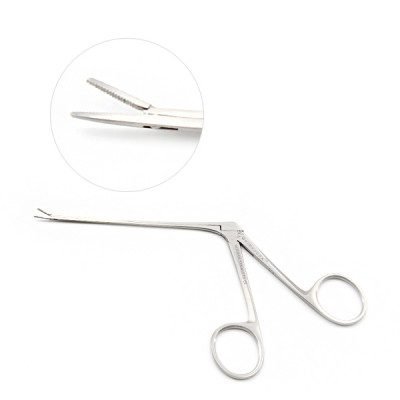 Micro Alligator Ear Forceps 3 inch Shaft Serrated 0.8mm 1pcs