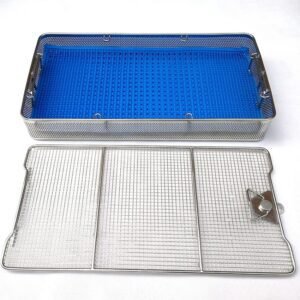 PERFORATED TRAY WITH LID & SILICON 1PCS