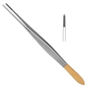 Potts Smith Forceps Cross Serrated 9inch - Tungsten Carbide 1pcs