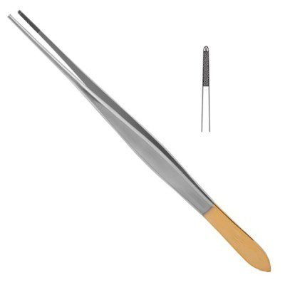 Potts Smith Forceps Cross Serrated 9inch - Tungsten Carbide 1pcs