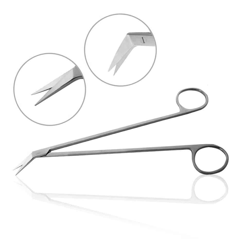 Potts-Smith Scissors 45degree Angled 7inch 1pcs