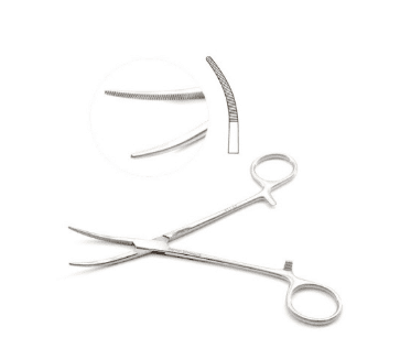 Rankin Kelly Forceps 6 1by4 inch Curved 6pcs
