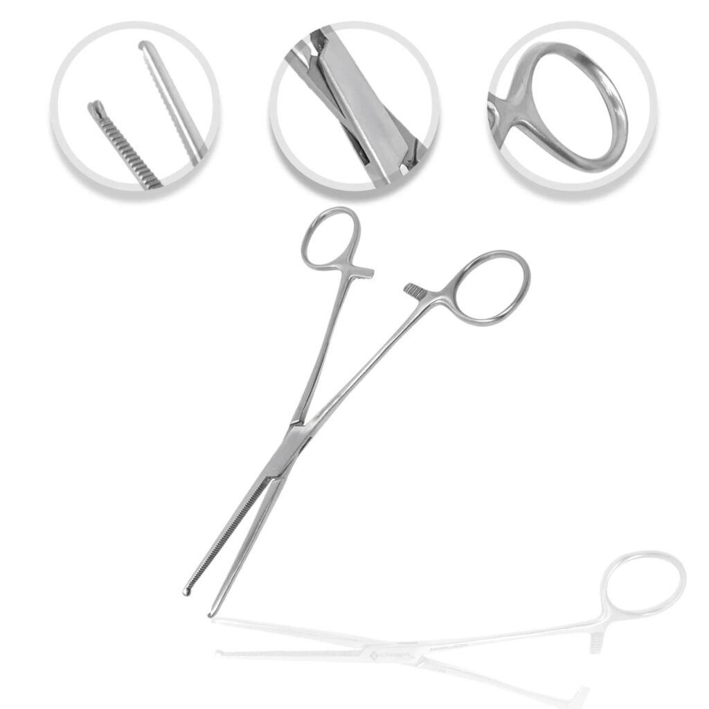 Rochester Ochsner Forceps Straight 6 inch 3pcs