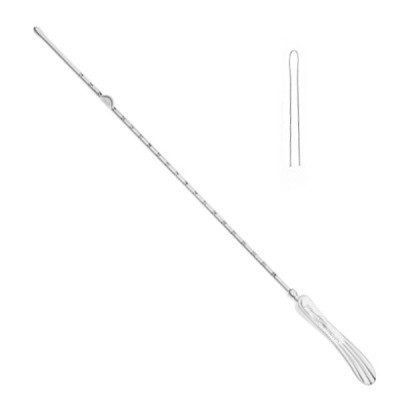Simpson Uterine Sound Silver Plated Graduated In Inches 12 3by4 inch 1pc