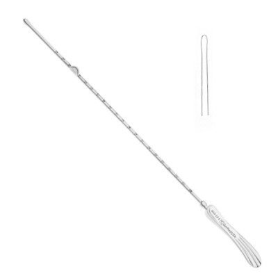 Simpson Uterine Sound Silver Plated Graduated In cm12 3inch 1pcs