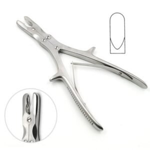 Stille Luer Rongeur 8 1 2inch Curved 10mm Double Action 1pc