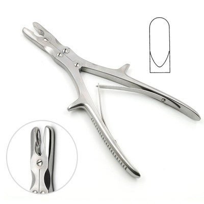 Stille Luer Rongeur 8 1 2inch Curved 10mm Double Action 1pc
