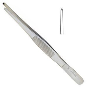 Thumb Tissue Forceps 1x2 Teeth 5.5inch 1pcs