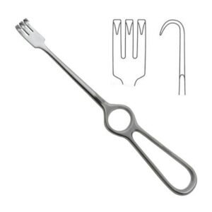 Volkman Retractor Ring Handle 8 3 4inch Four Blunt Prongs 2pcs