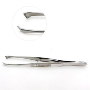 Von Graefe Fixation Forceps 4 3 8inch Without Catch Non-magnetic 1pc