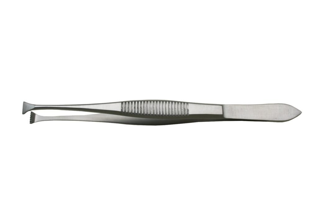 Von Graefe Fixation Forceps 4inch Without Catch Non-magnetic 1pcs