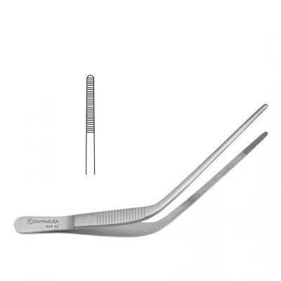 Wilde Ear Forceps Angled 5inch Delicate Serrated Tips 1pcs